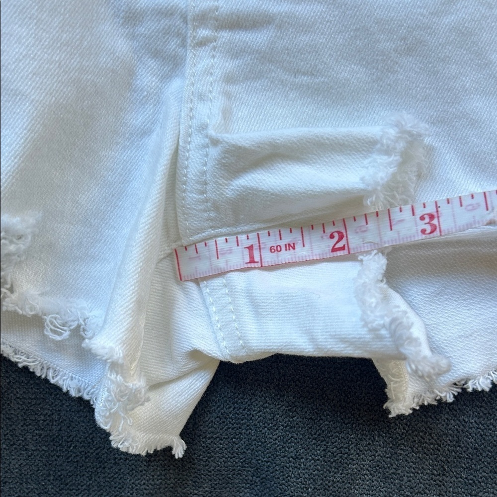 NWT Aeropostale White Distressed Jean Shorts - Picture 7 of 9